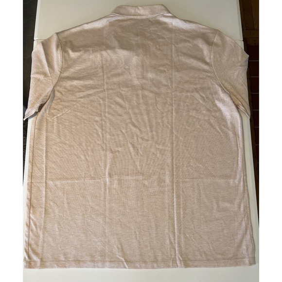 Charles Tyrwhitt Mens Peach Heathered Polo Shirt XX Large Tyrwhitt Cool - Picture 3 of 6
